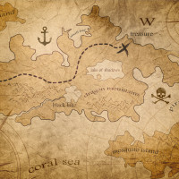 Scheda pirata Carta da parati panoramica