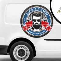 Targhetta magnetica personalizzata per auto (magnetica)