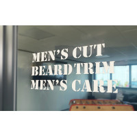 Scritte adesive per vetrine