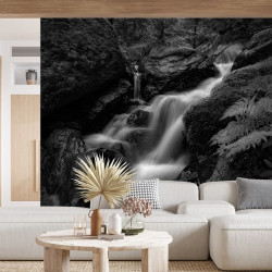 Carta da parati panoramica in bianco e nero