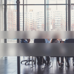 Pellicola oscurante in strisce