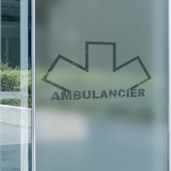 Logo autista ambulanza 3 Privacy Pellicola per vetri