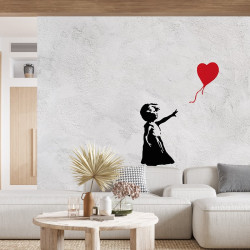 La ragazza con il palloncino 2 - Carta da parati panoramica di Banksy