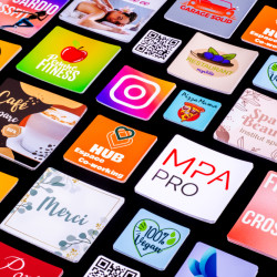 Adesivi quadrati arrotondati