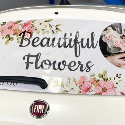 Adesivo per veicoli microforato