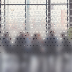 Motivo a triangoli Pellicola per vetri Privacy