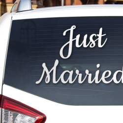 Scritta adesiva per matrimonio