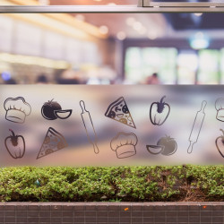 Pizzeria Privacy Pellicola per vetri