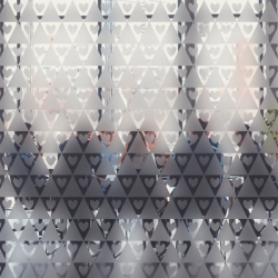 Motivo a cuore Pellicola per vetri Privacy