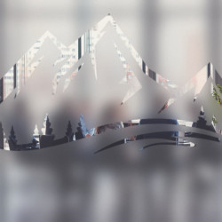 Pellicola per vetri Mountain Privacy