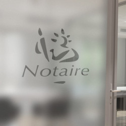 Notary Logo Privacy Pellicola per vetri