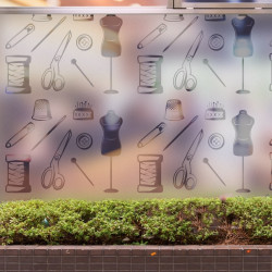 Couturier Pattern Privacy Pellicola per vetri