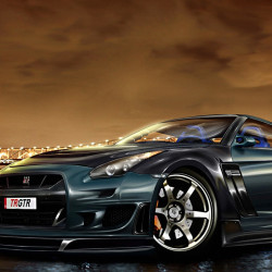 Nissan GTR Carta da parati panoramica