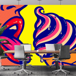 Pop Art Sexy Ice Carta da parati panoramica