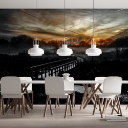 Paesaggio notturno Carta da parati panoramica