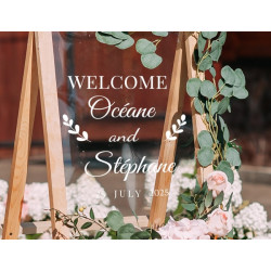 Adesivi per pannello di benvenuto per matrimonio