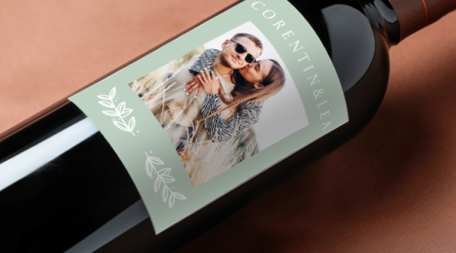 Etichette personalizzate per bottiglie matrimonio