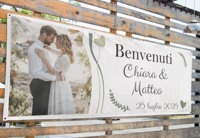 Matrimonio striscioni