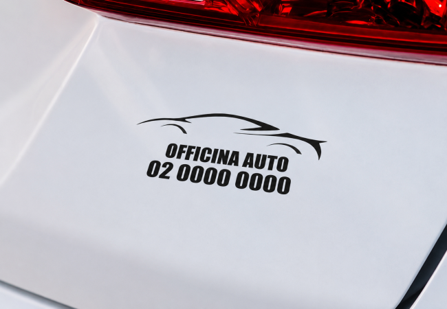 Firma del bagagliaio auto