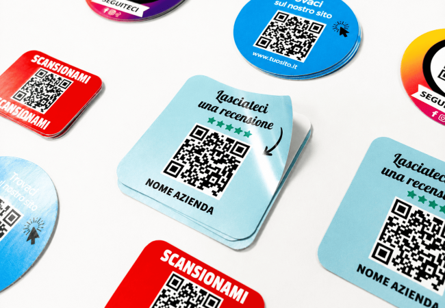 Adesivi con QR code
