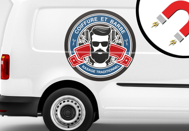 Targhetta magnetica personalizzata per auto (magnetica)