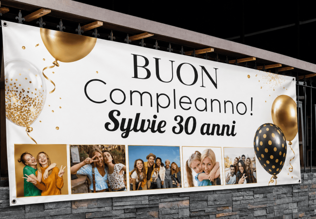Striscioni di buon compleanno