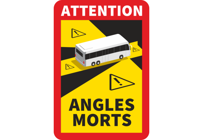 Adesivo per angolo cieco dell'autobus