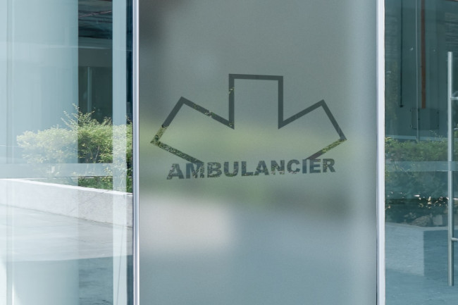 Logo autista ambulanza 3 Privacy Pellicola per vetri