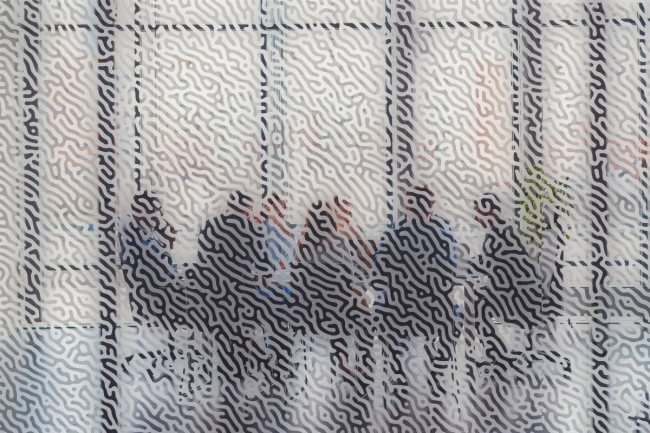 Motivo a labirinto Pellicola per vetri Privacy
