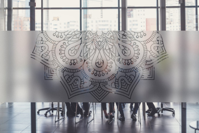 Pellicola per finestra privacy Arabesque