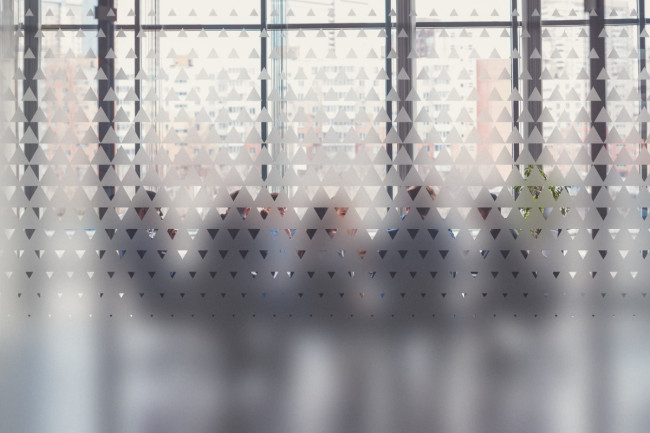 Motivo a triangoli Pellicola per vetri Privacy