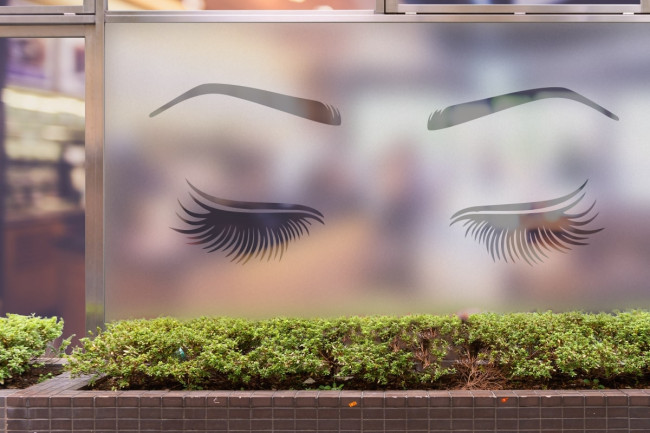Lashes Beauty Privacy Pellicola per vetri