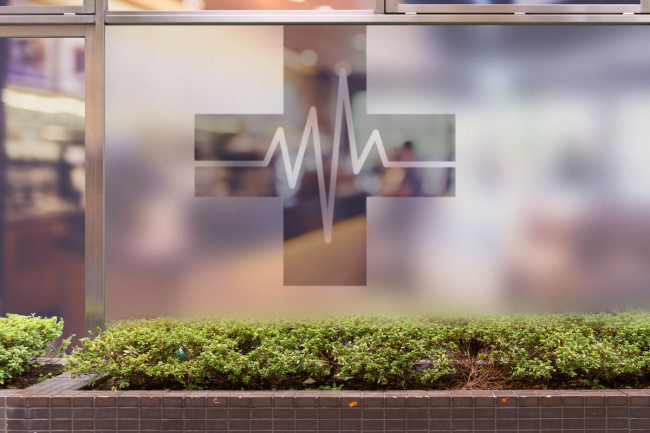 Logo dell'ospedale Croce Privacy Pellicola per vetri