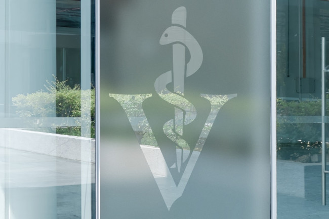 Logo veterinario Caduceus Privacy Pellicola per vetri