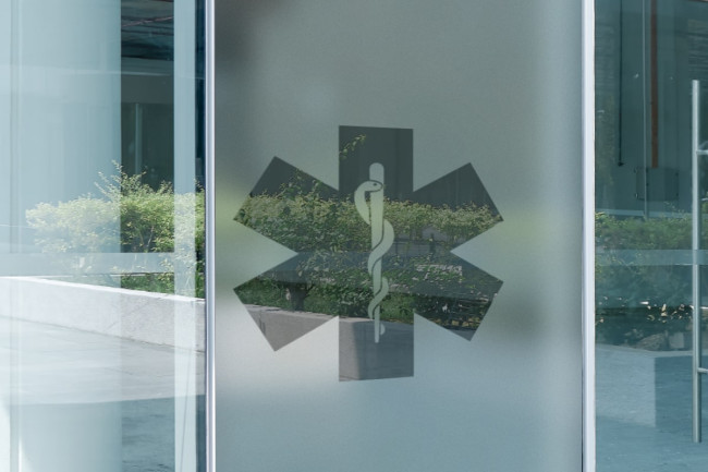 Logo autista ambulanza 4 Privacy Pellicola per vetri