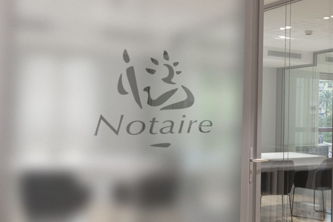 Notary Logo Privacy Pellicola per vetri