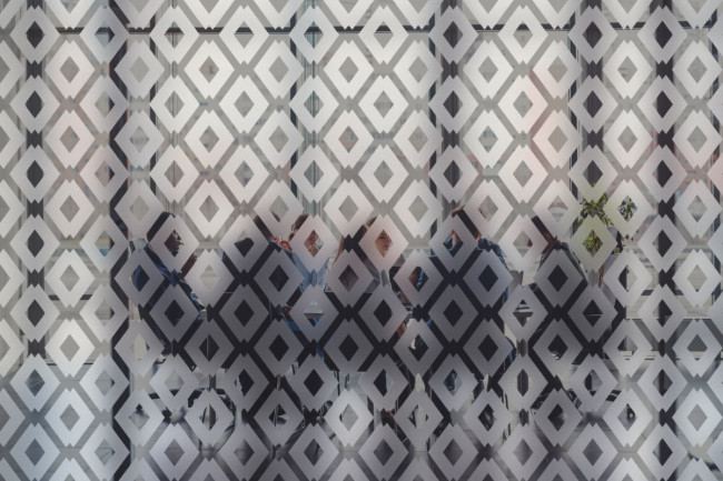 Motivo a losanghe Pellicola per vetri Privacy