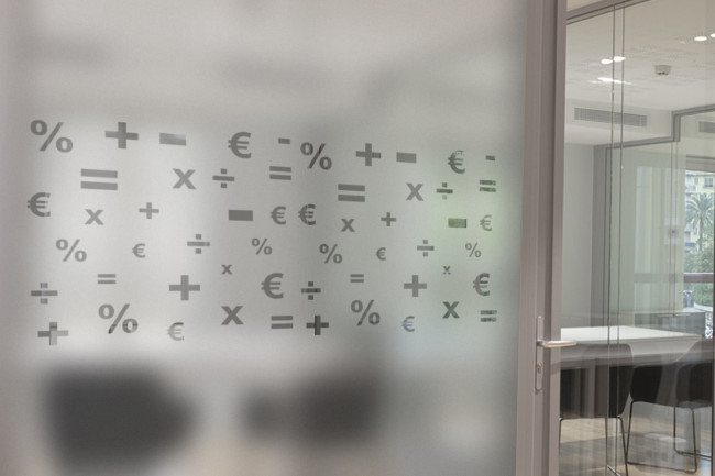 Modelli matematica banca Privacy Pellicola per vetri