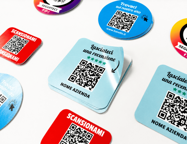 Adesivi con codice QR MPA Pro