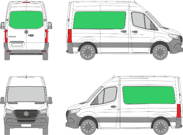 Mercedes Benz Sprinter L1H2 (2018-2026)