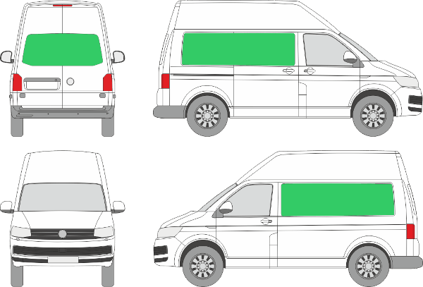 Volkswagen Transporter L1H3 (2009-2024)